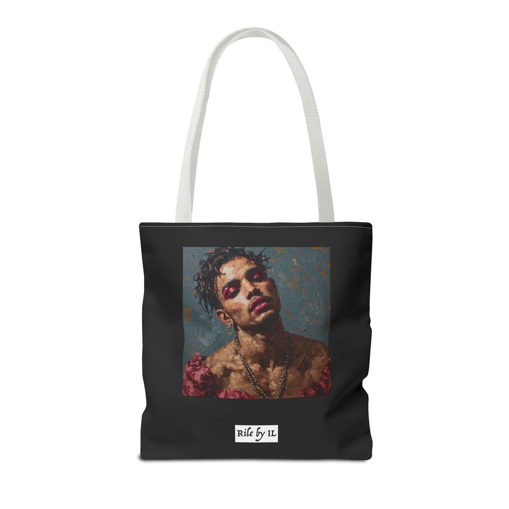 Man w/ Pink Eyeshadow Tote Bag
