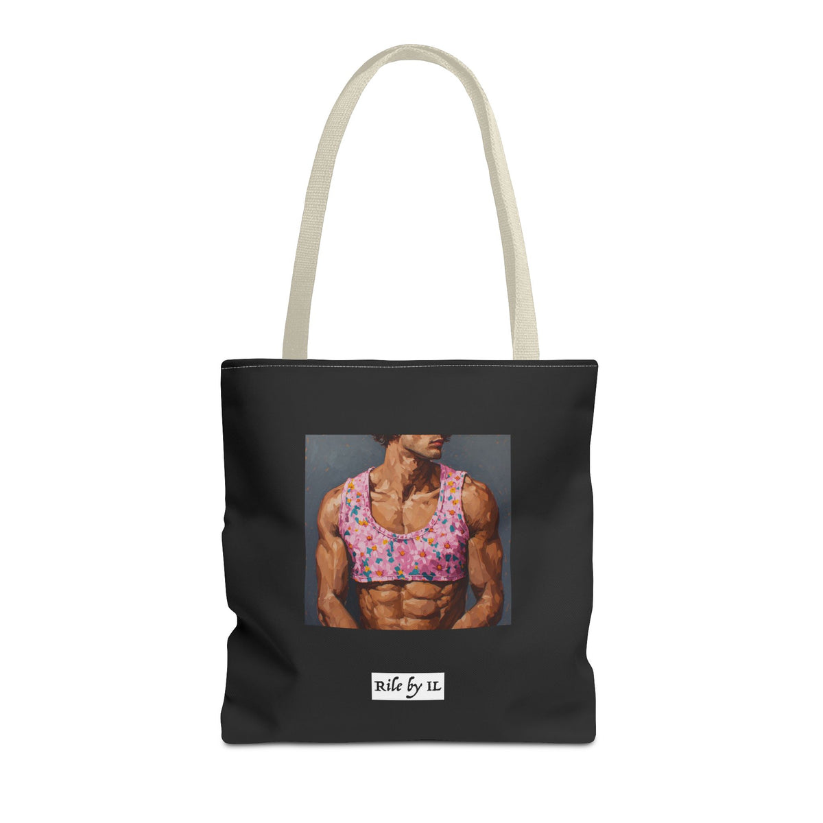 Man In Pink Crop Top Tote Bag