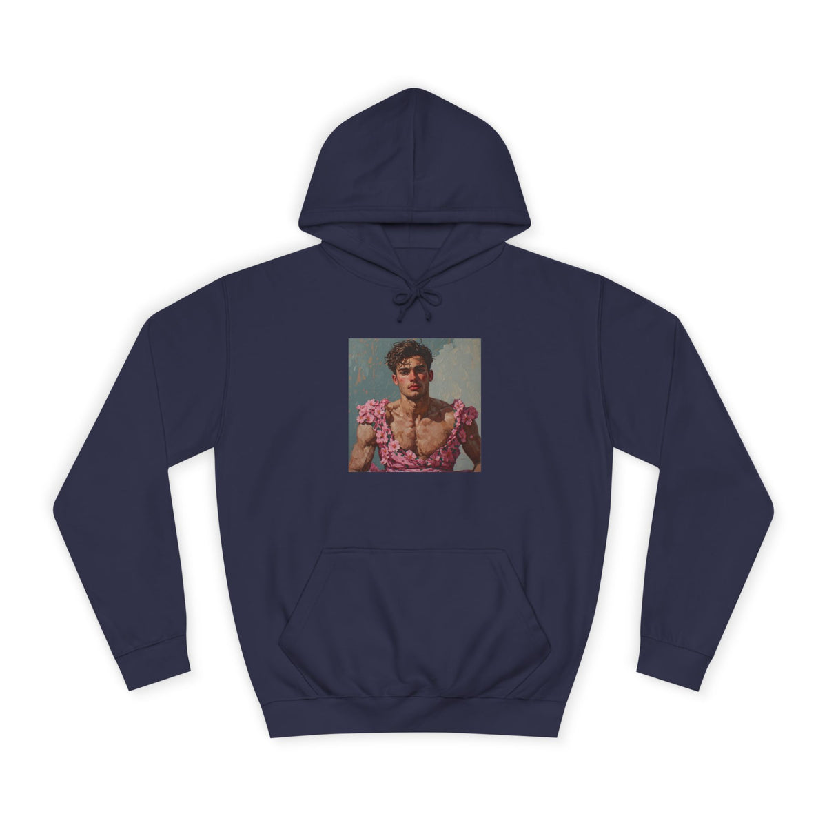 Man In Pink Dress Hoodie
