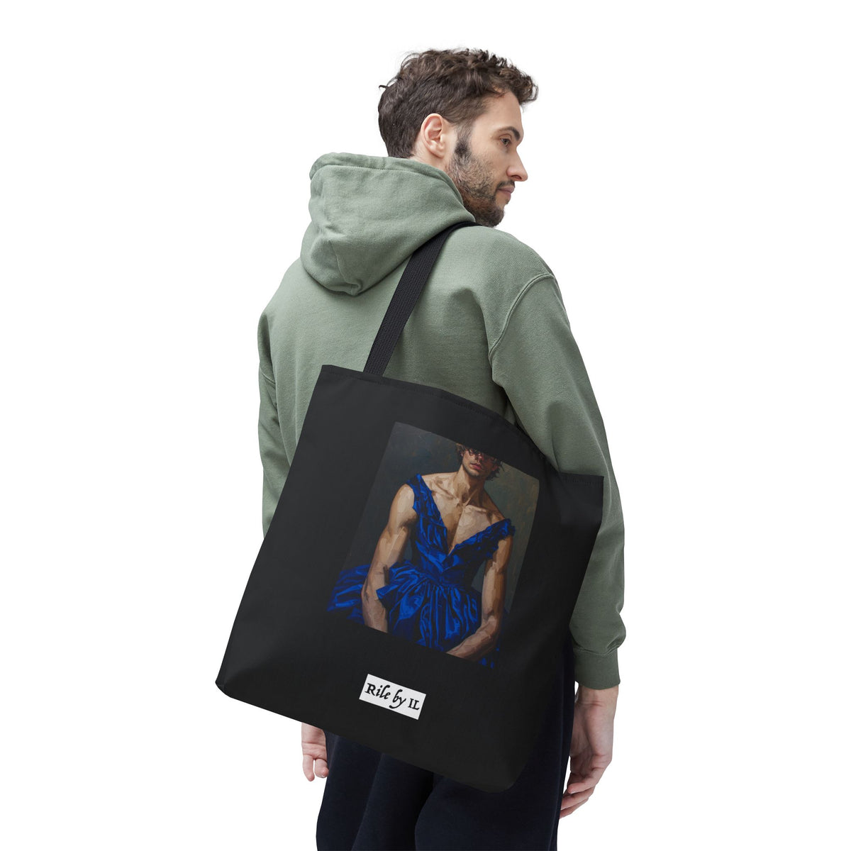 Man In Blue Dress Tote Bag
