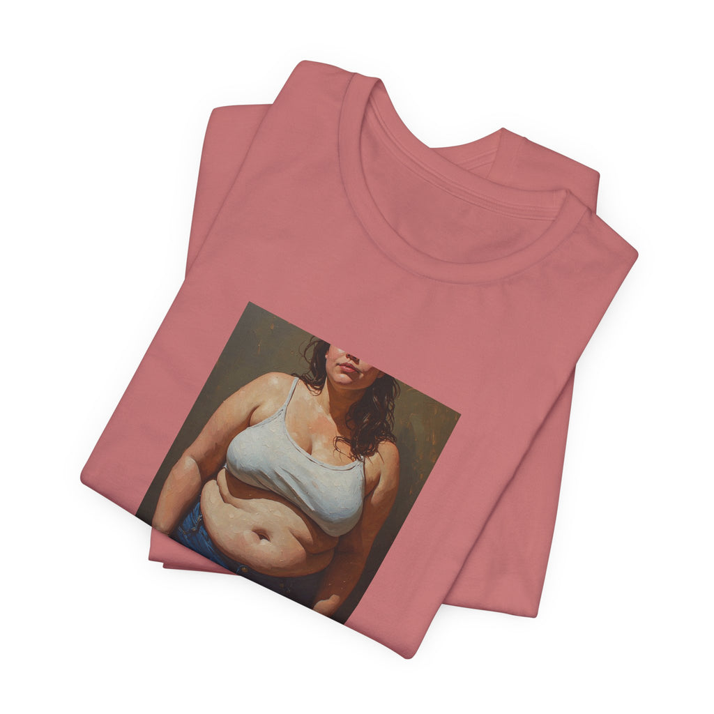 Woman In Jeans T-Shirt