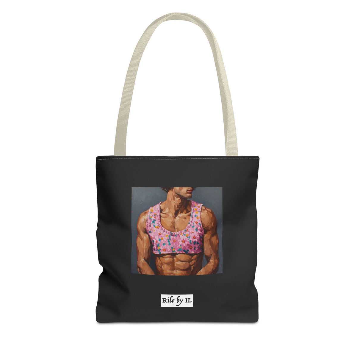 Man In Pink Crop Top Tote Bag