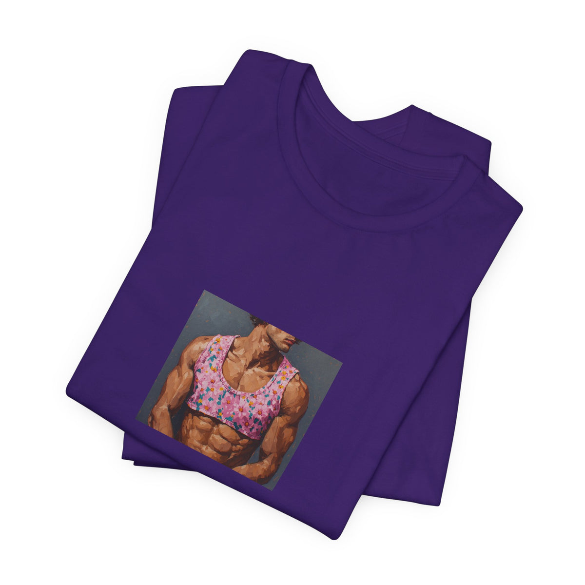 Man w/ Pink Crop Top T-shirt