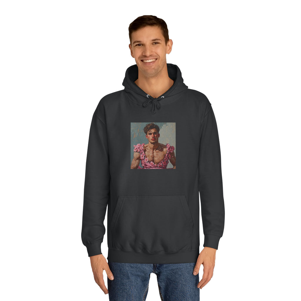 Man In Pink Dress Hoodie