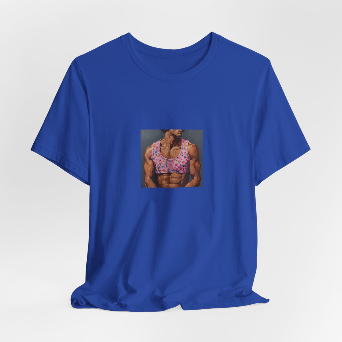 Man w/ Pink Crop Top T-shirt