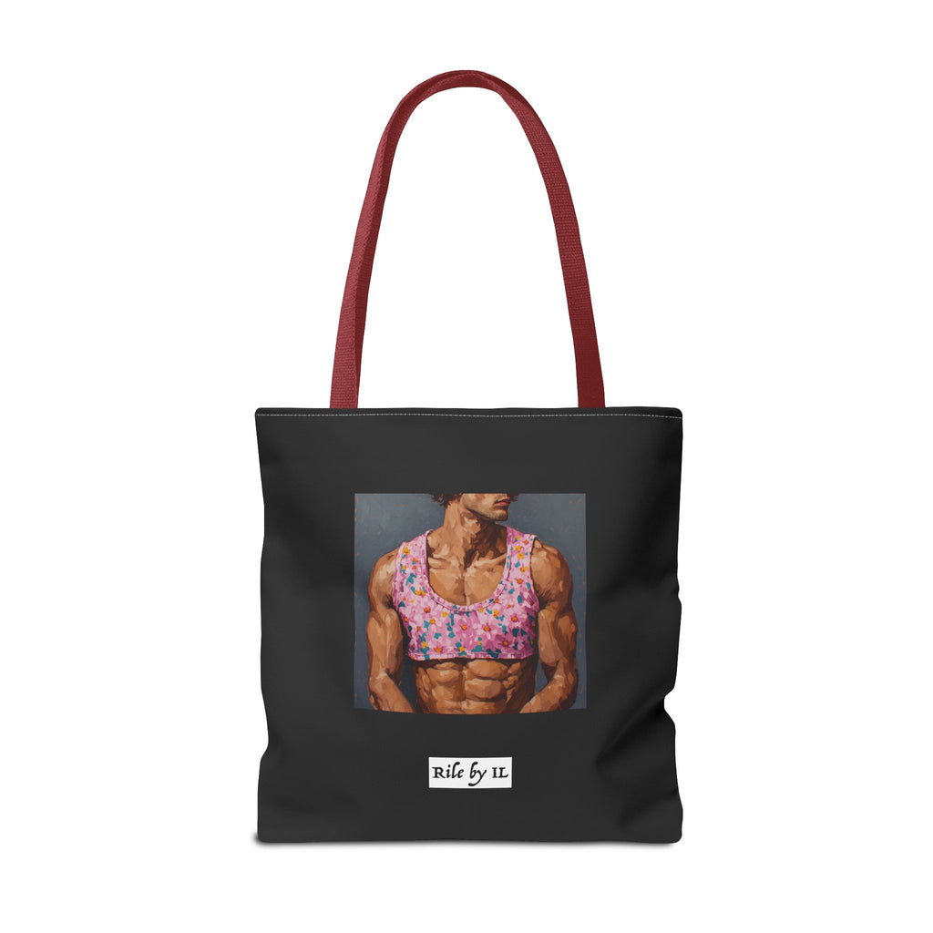 Man In Pink Crop Top Tote Bag