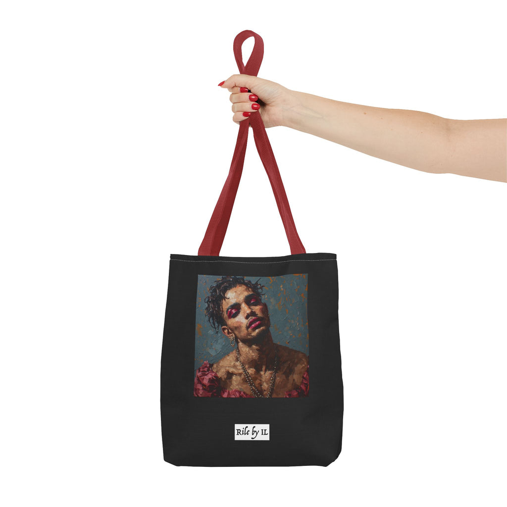 Man w/ Pink Eyeshadow Tote Bag