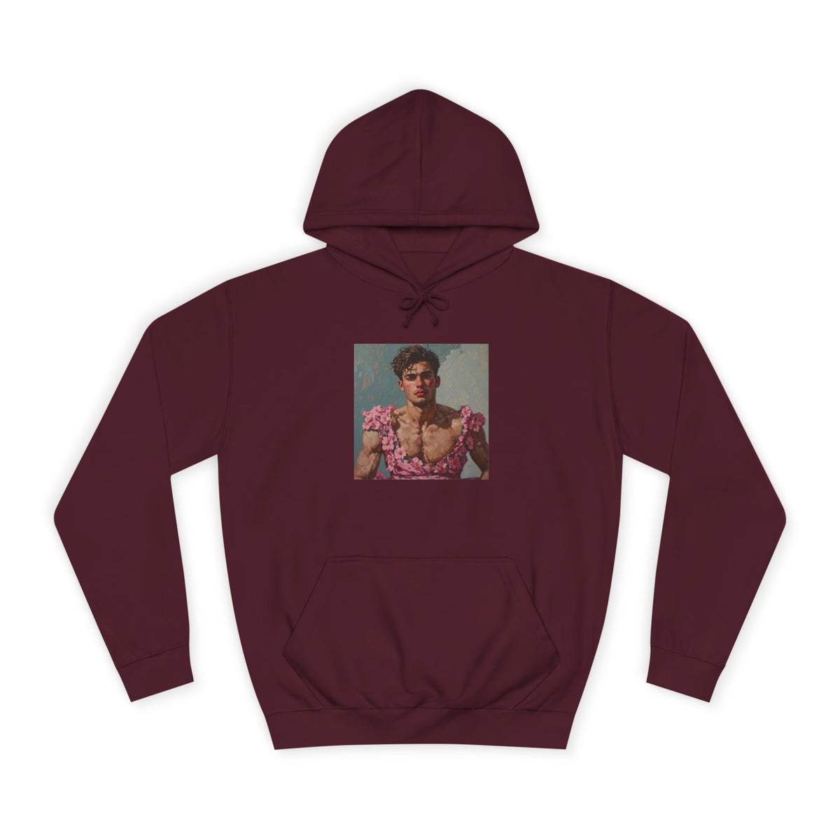 Man In Pink Dress Hoodie