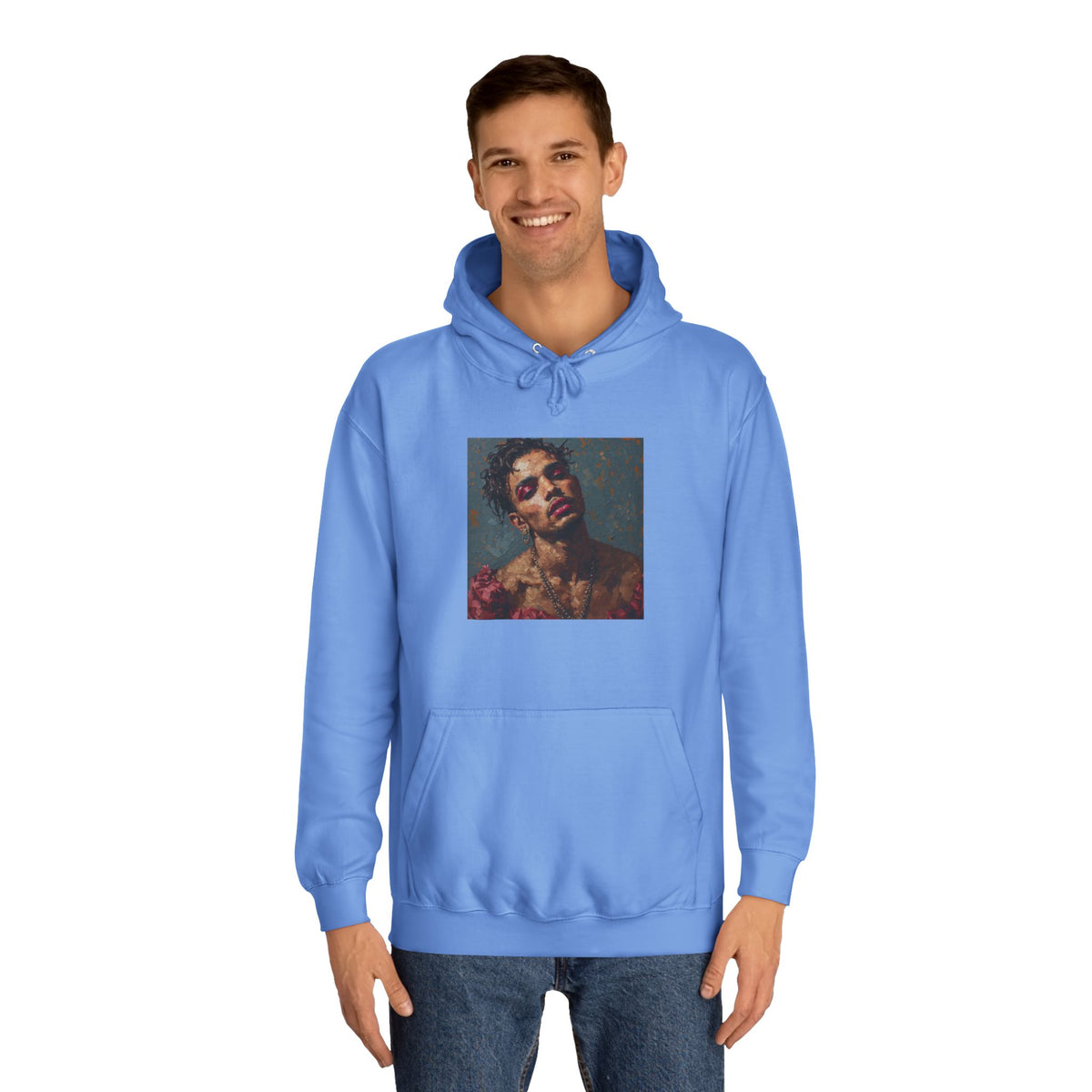 Man w/ Pink Eye Shadow Hoodie