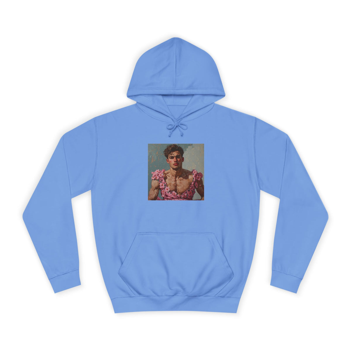 Man In Pink Dress Hoodie