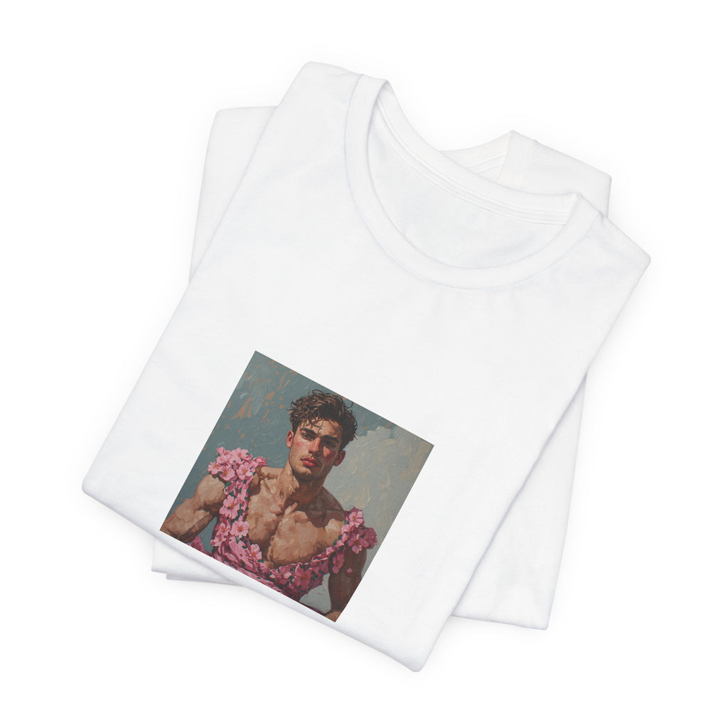 Man In Pink Dress T-shirt
