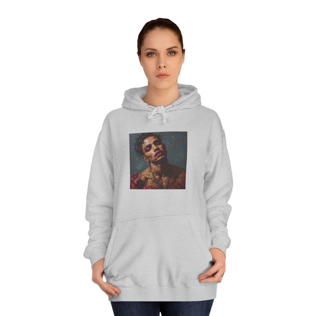 Man w/ Pink Eye Shadow Hoodie