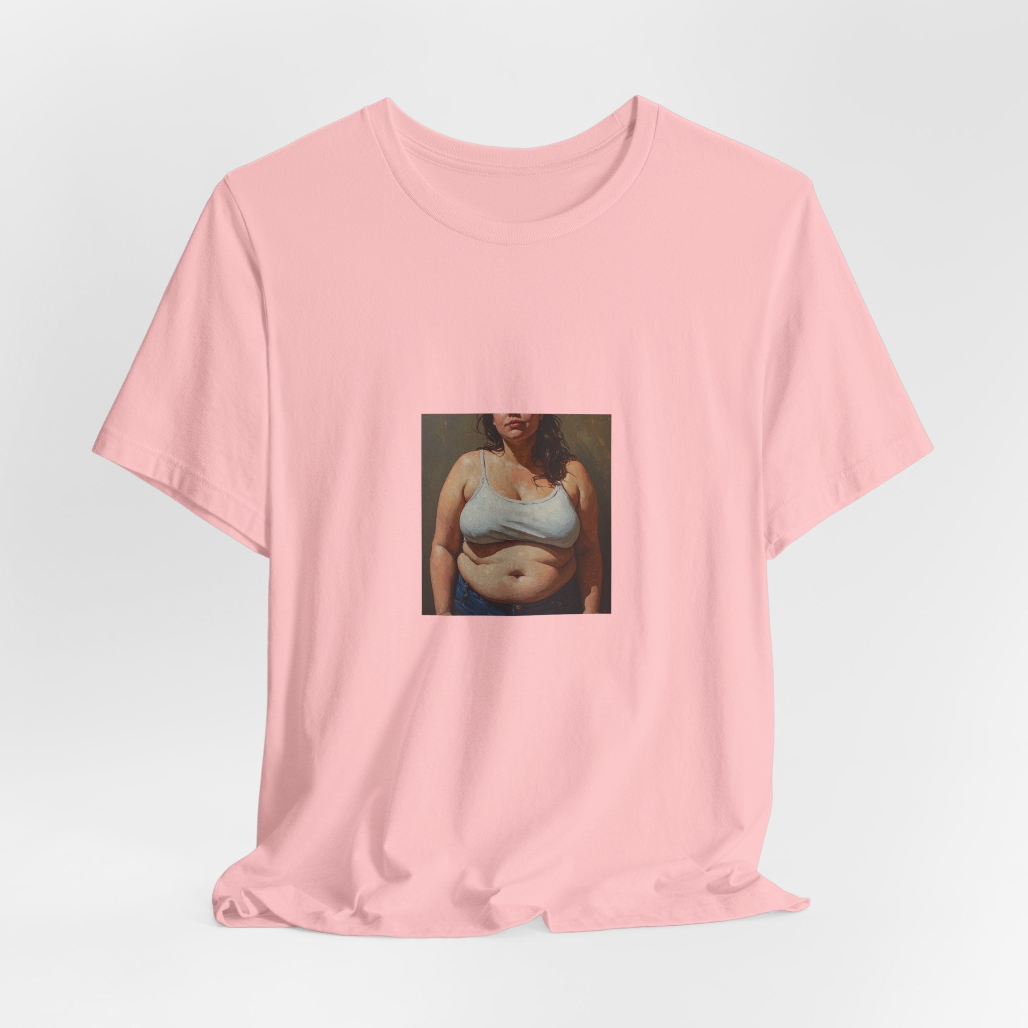 Woman In Jeans T-shirt