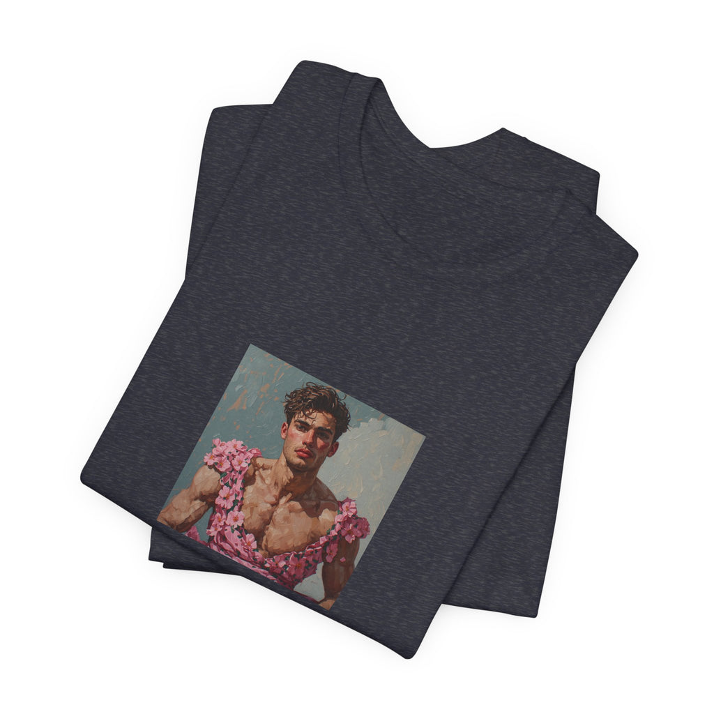 Man In Pink Dress T-shirt