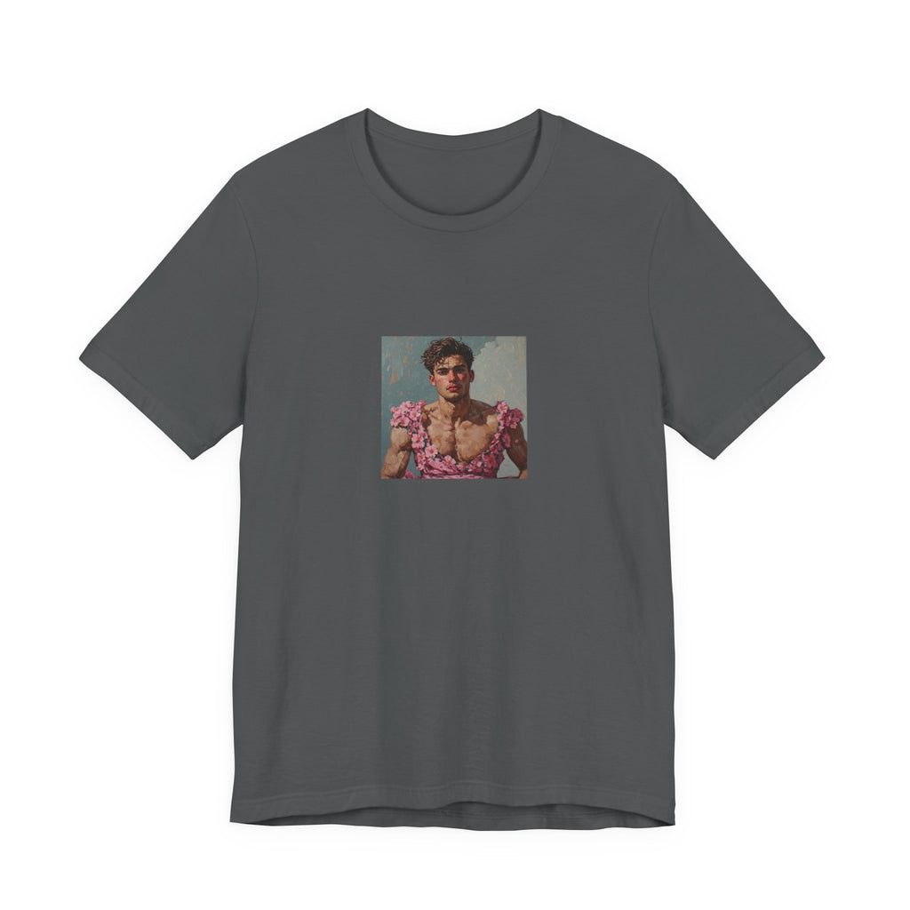 Man In Pink Dress T-shirt