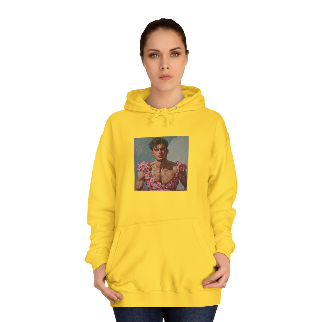 Man In Pink Dress Hoodie
