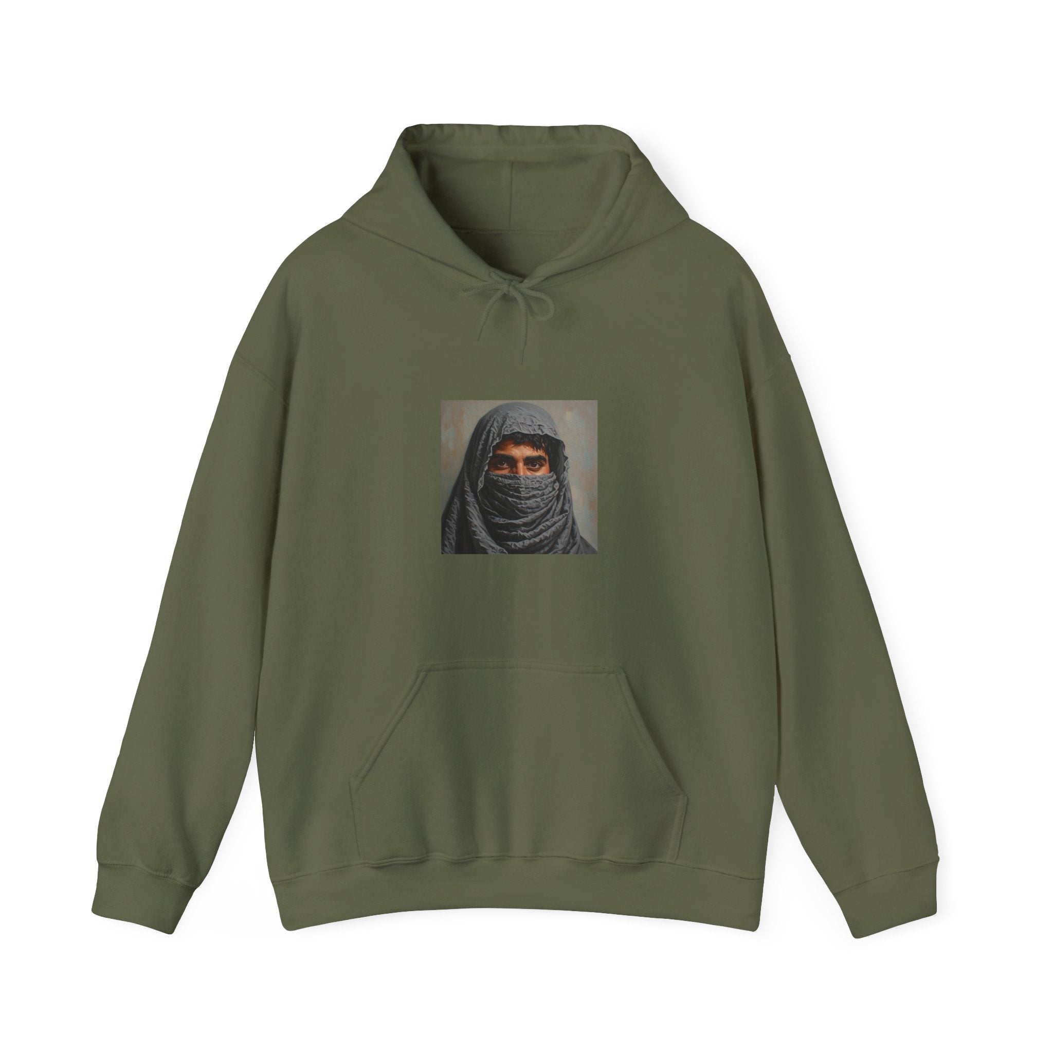 Veiled Man Portrait Hoodie