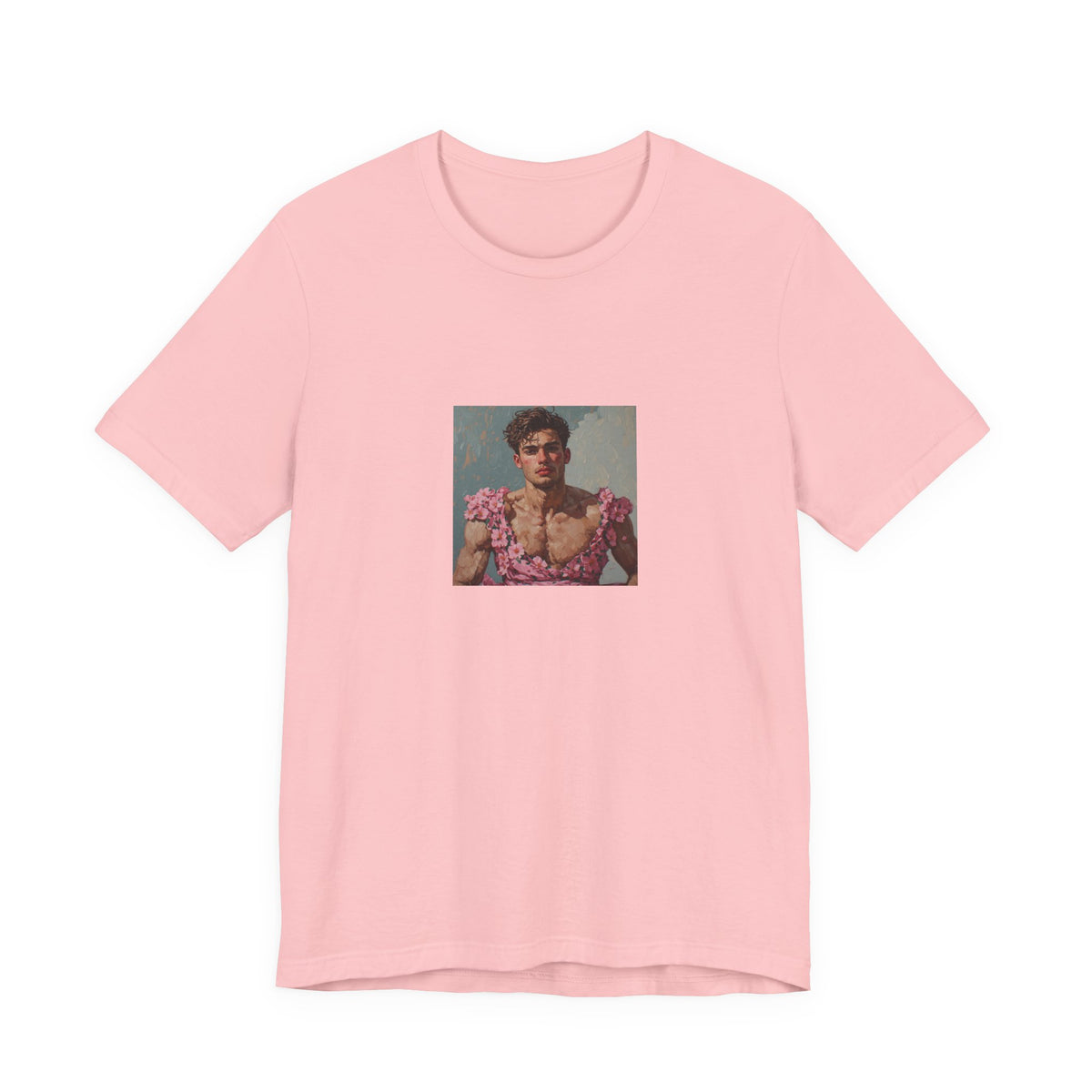 Man In Pink Dress T-shirt