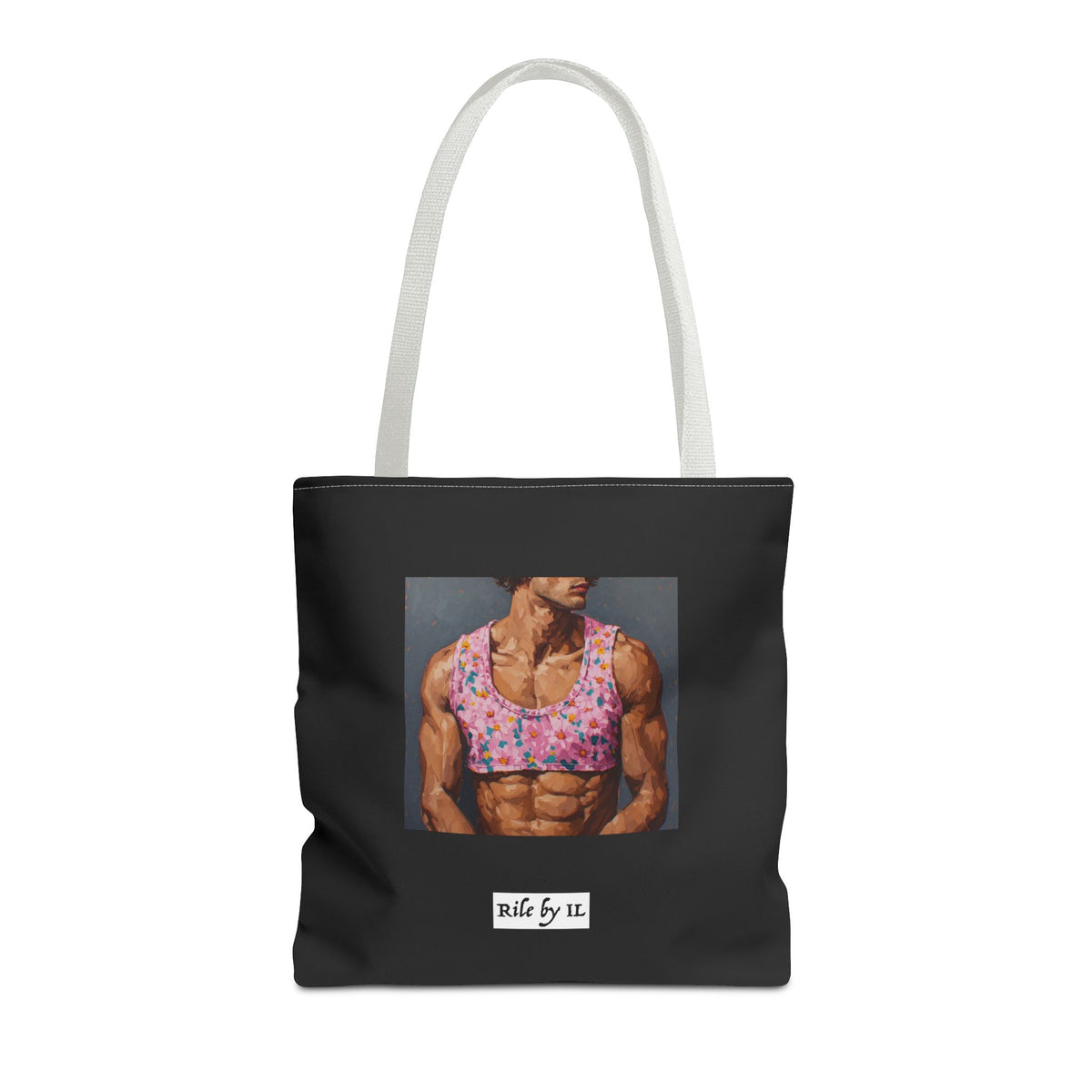 Man In Pink Crop Top Tote Bag