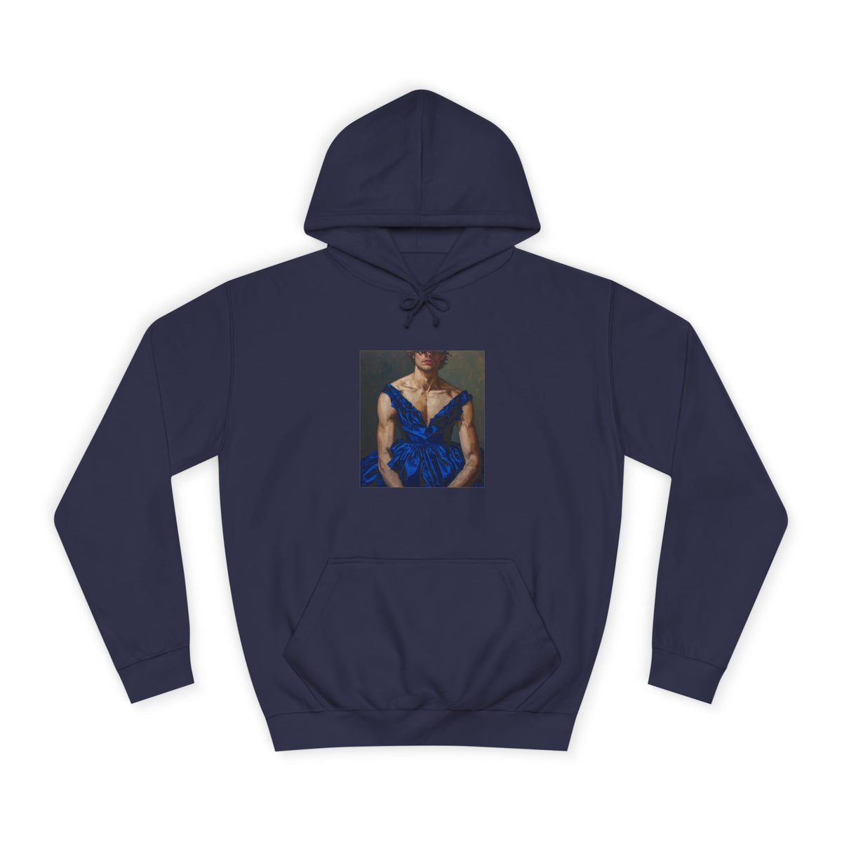 Man In Blue Dress Hoodie