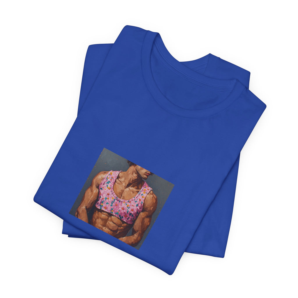 Man w/ Pink Crop Top T-shirt