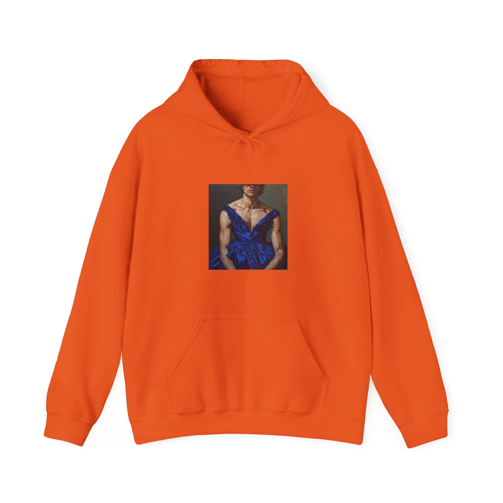 Man In Blue Dress Hoodie