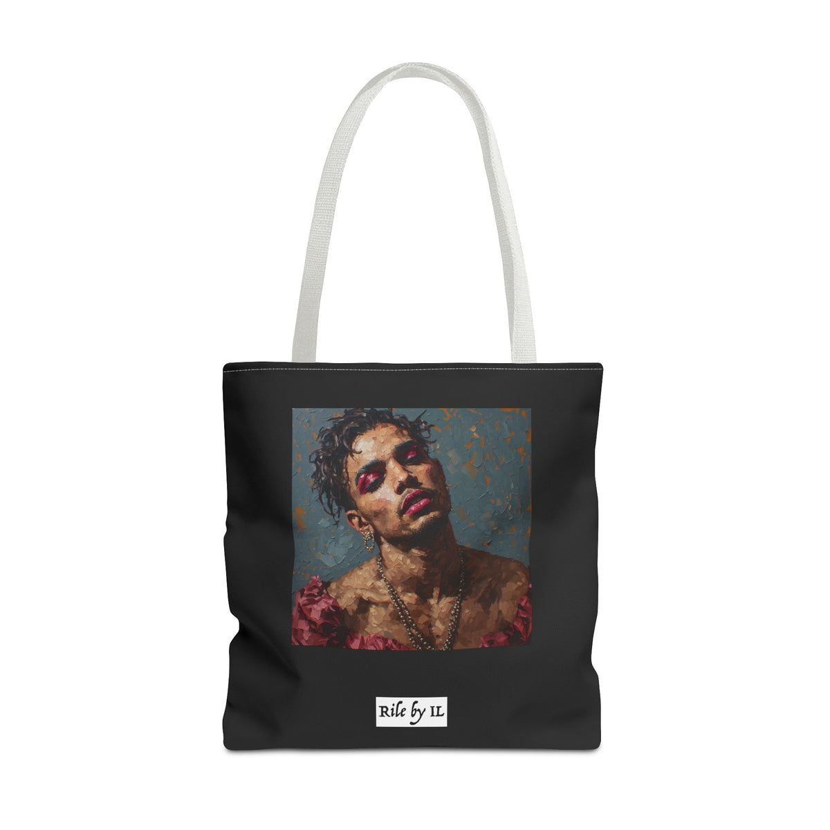 Man w/ Pink Eyeshadow Tote Bag