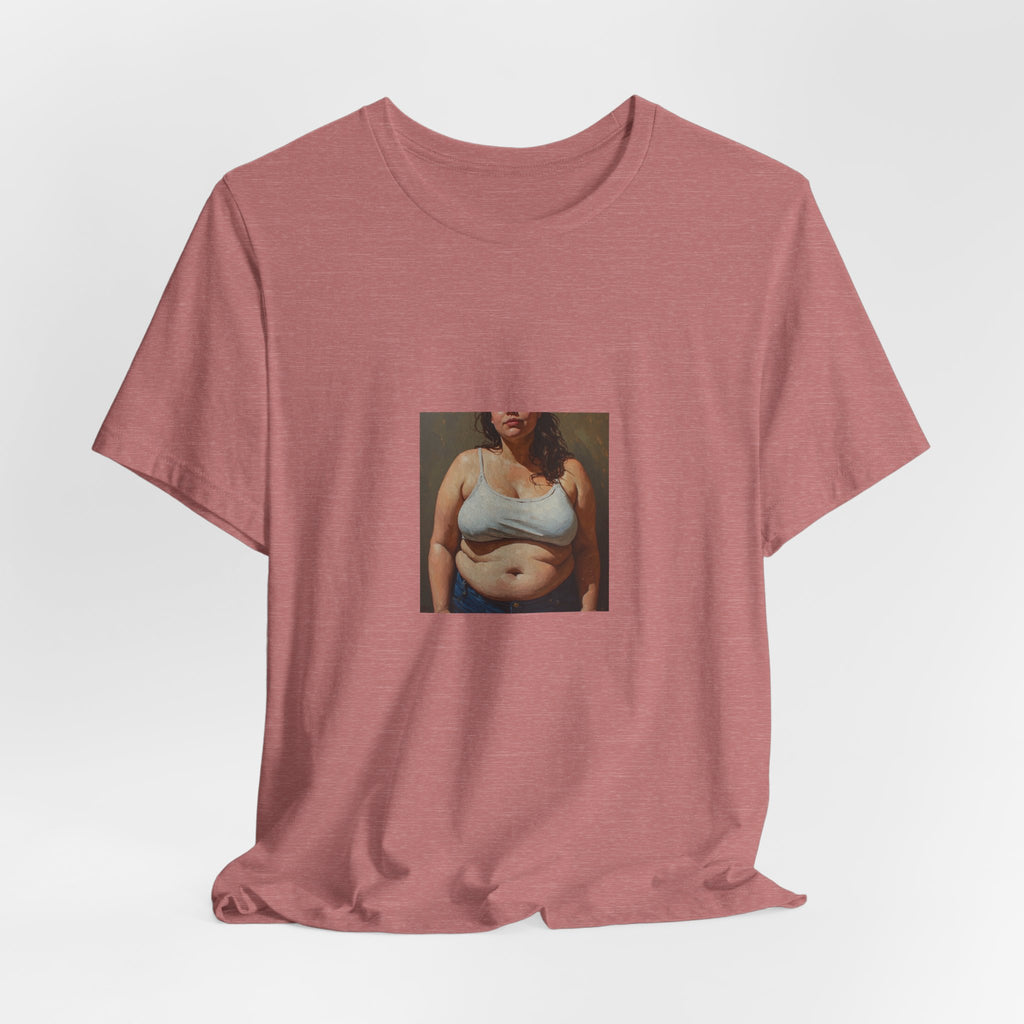 Woman In Jeans T-shirt