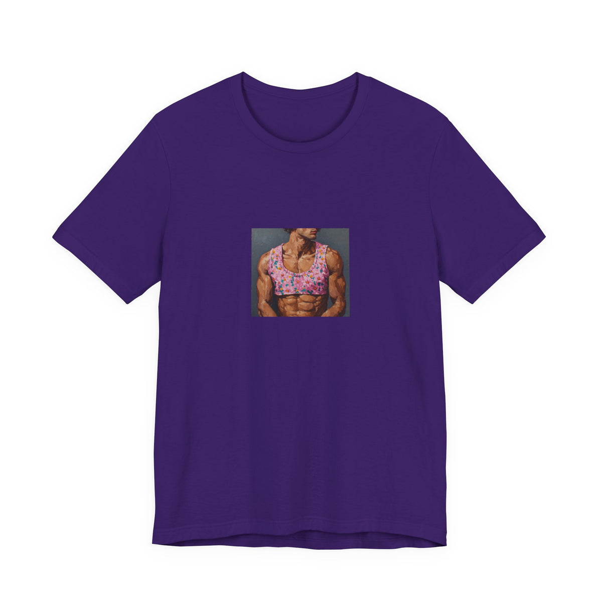 Man w/ Pink Crop Top T-shirt