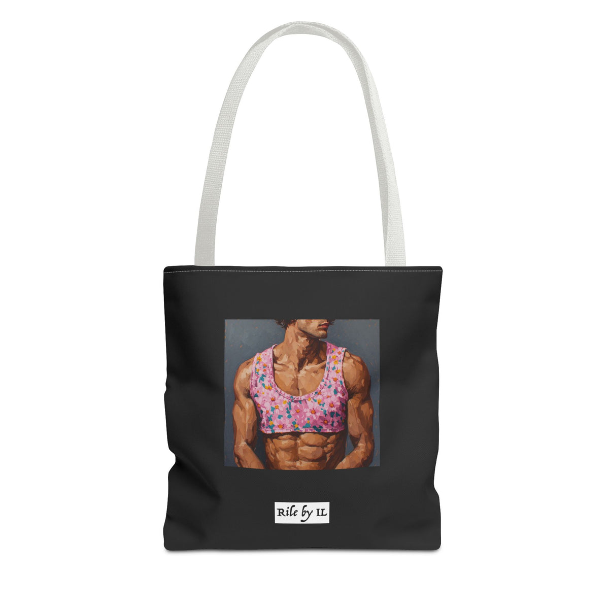 Man In Pink Crop Top Tote Bag