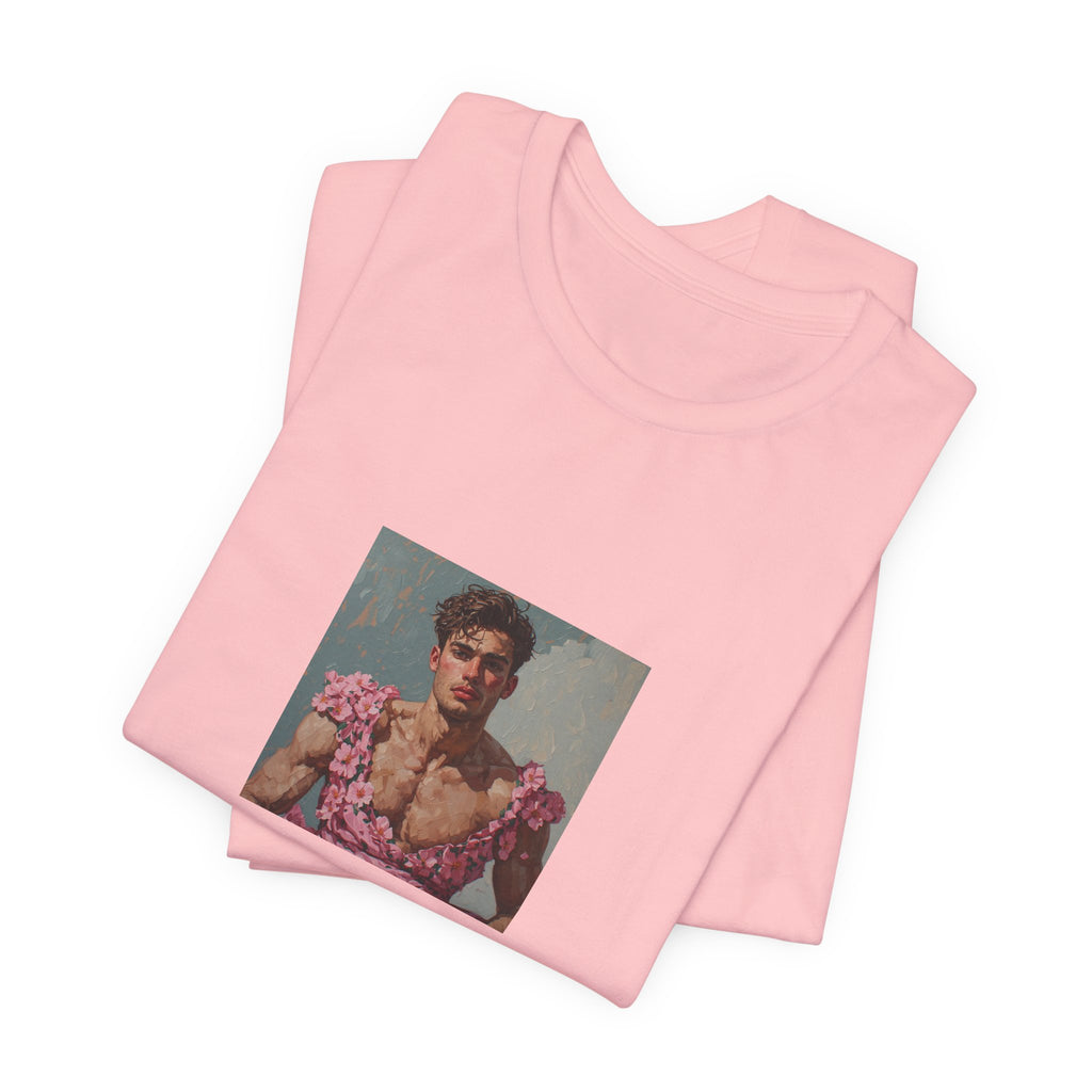 Man In Pink Dress T-shirt