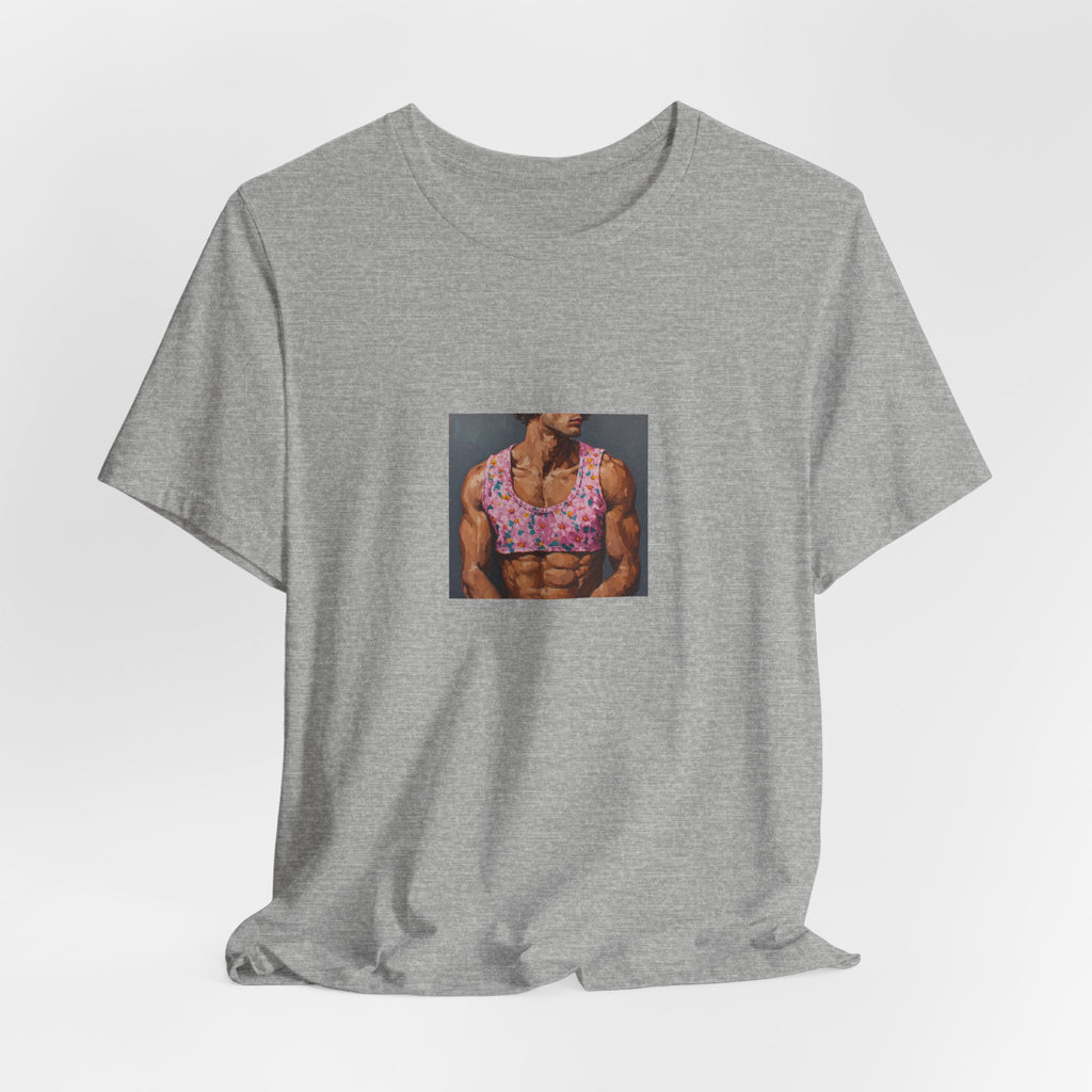 Man w/ Pink Crop Top T-shirt