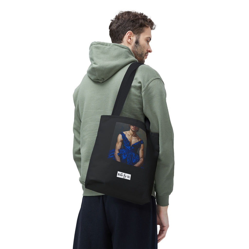 Man In Blue Dress Tote Bag