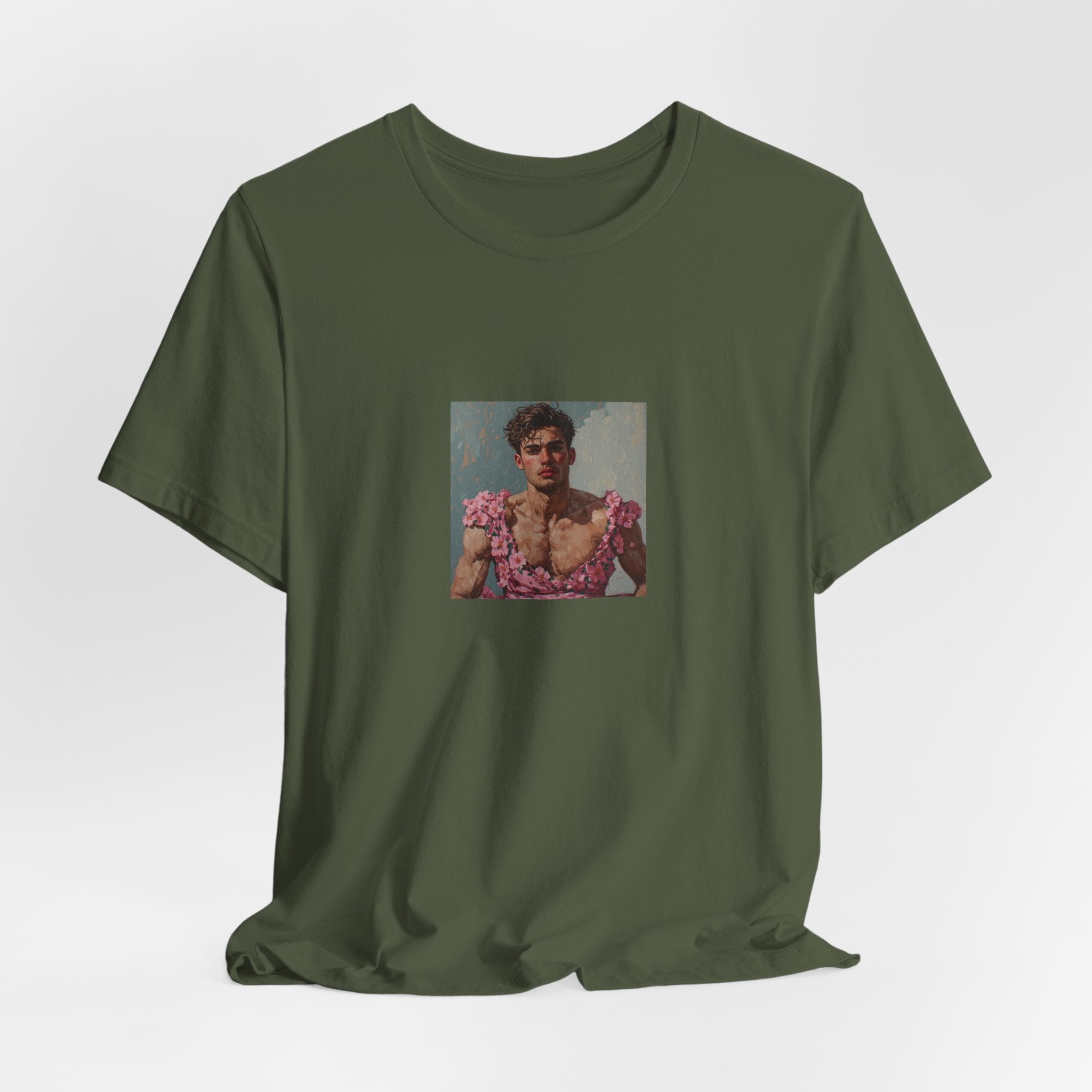Man In Pink Dress T-shirt
