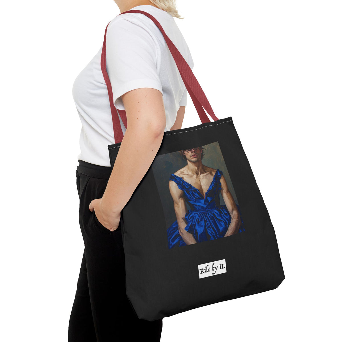 Man In Blue Dress Tote Bag