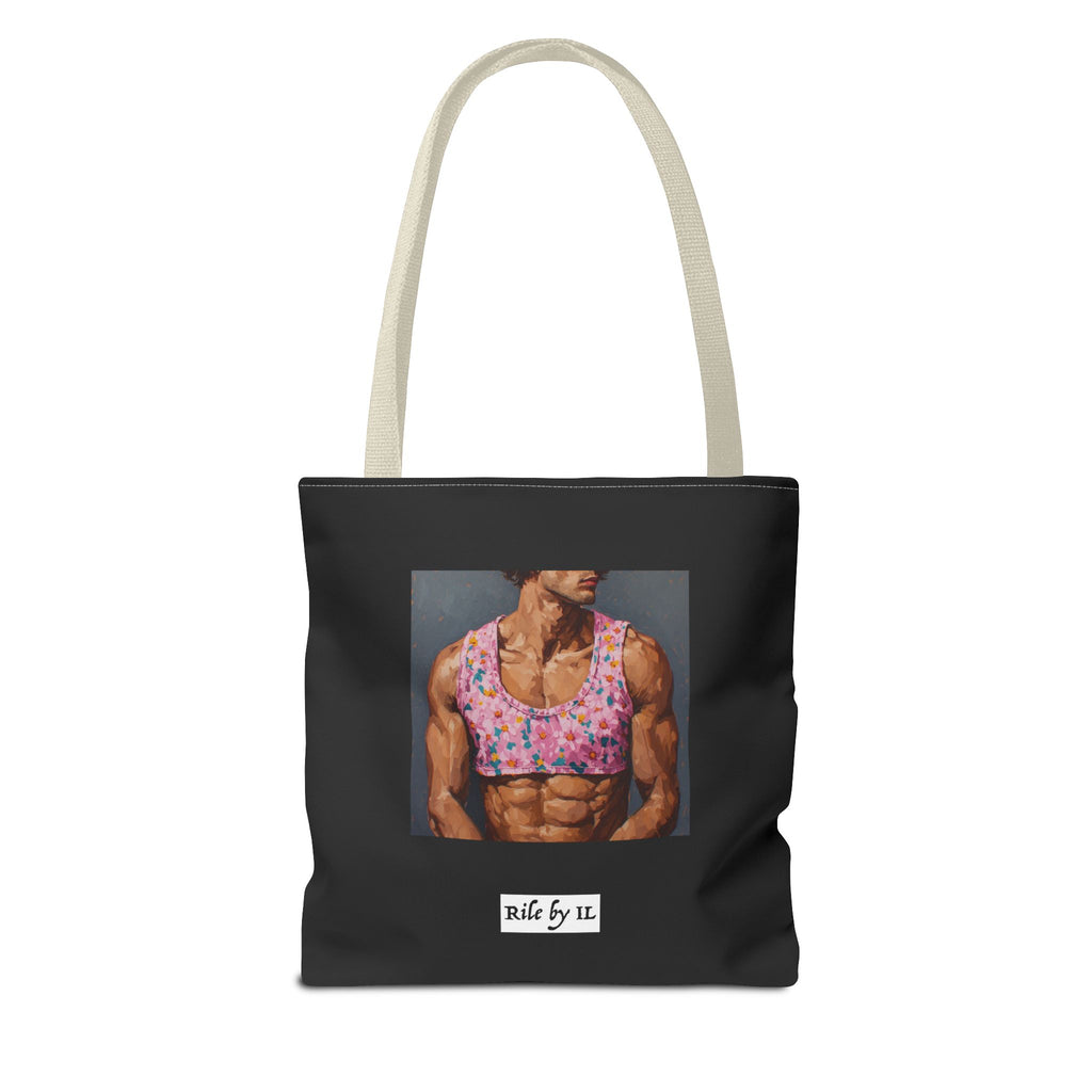 Man In Pink Crop Top Tote Bag