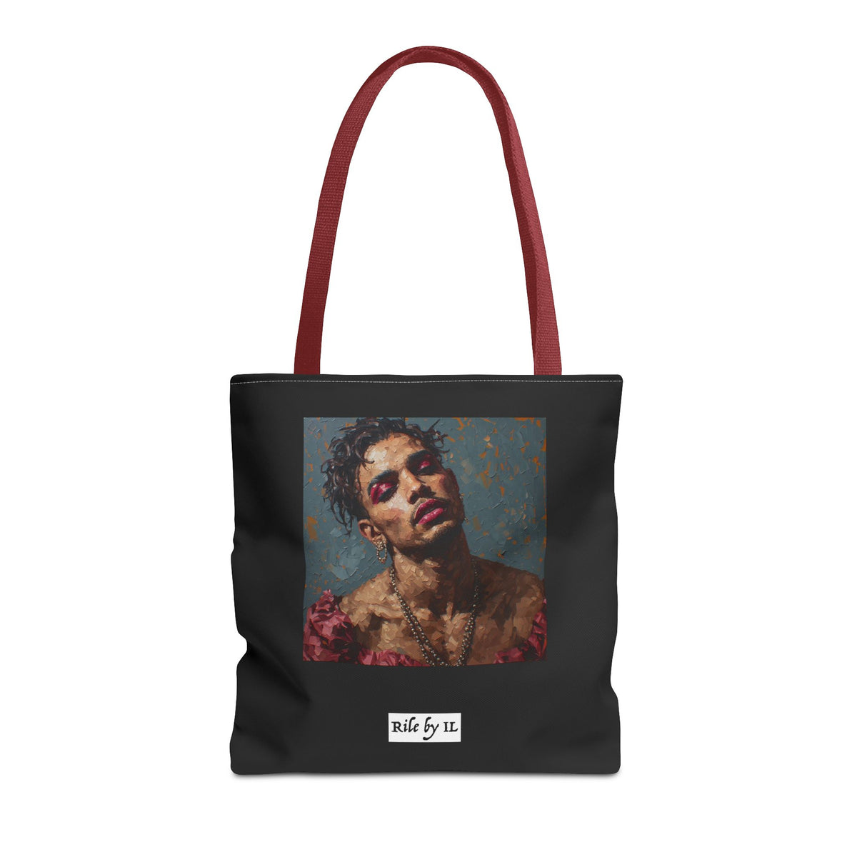 Man w/ Pink Eyeshadow Tote Bag