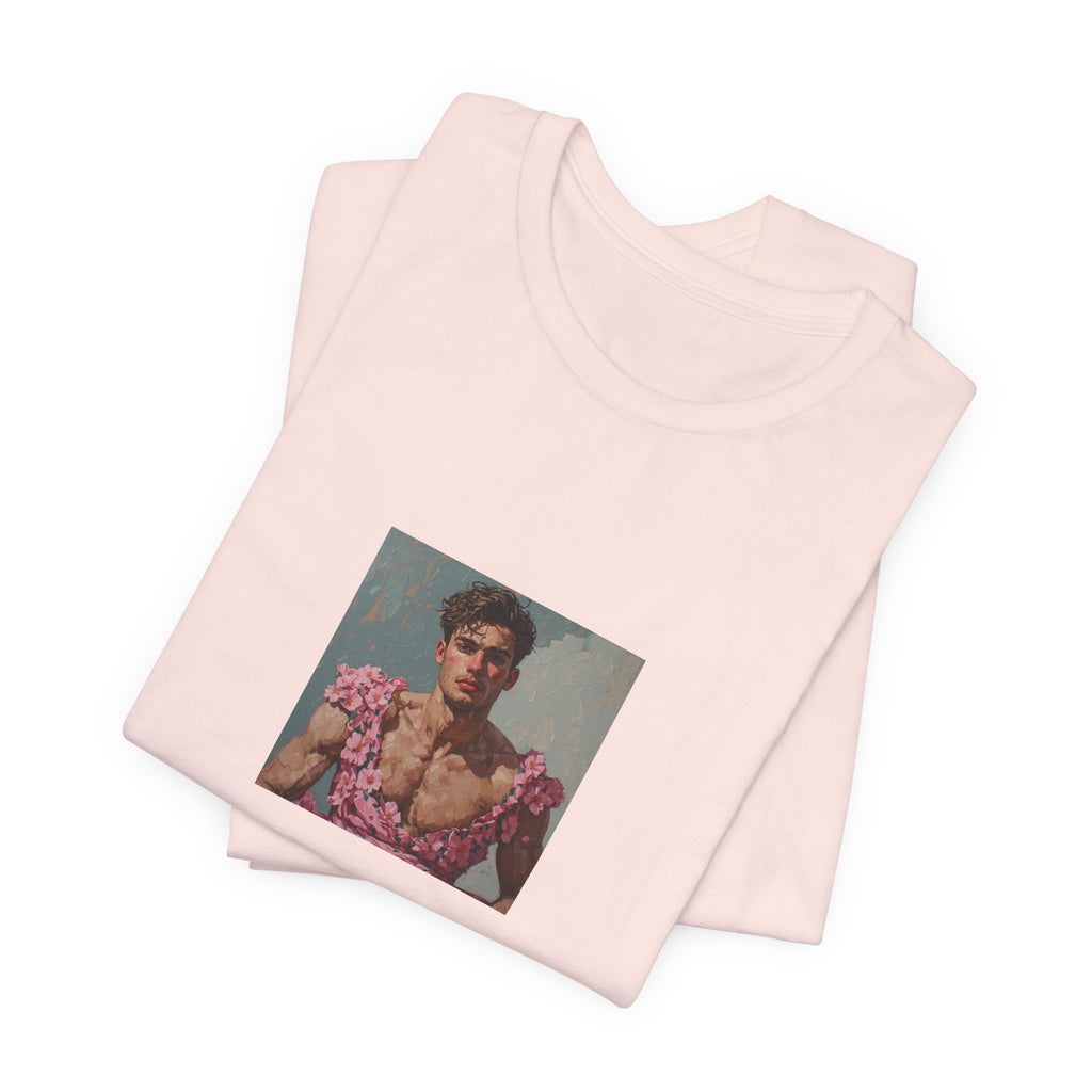 Man In Pink Dress T-shirt