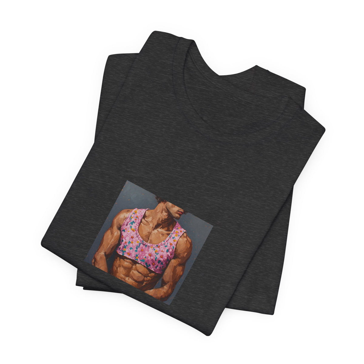 Man w/ Pink Crop Top T-shirt