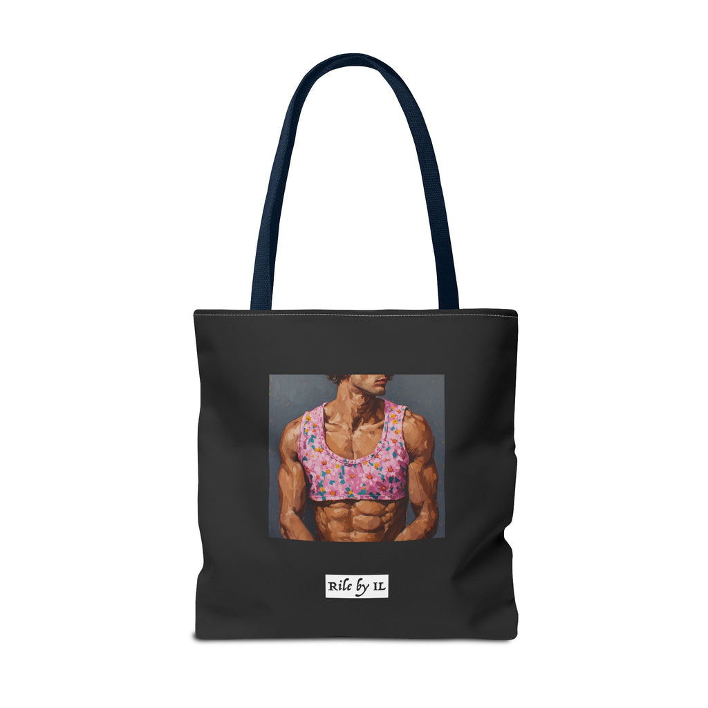 Man In Pink Crop Top Tote Bag