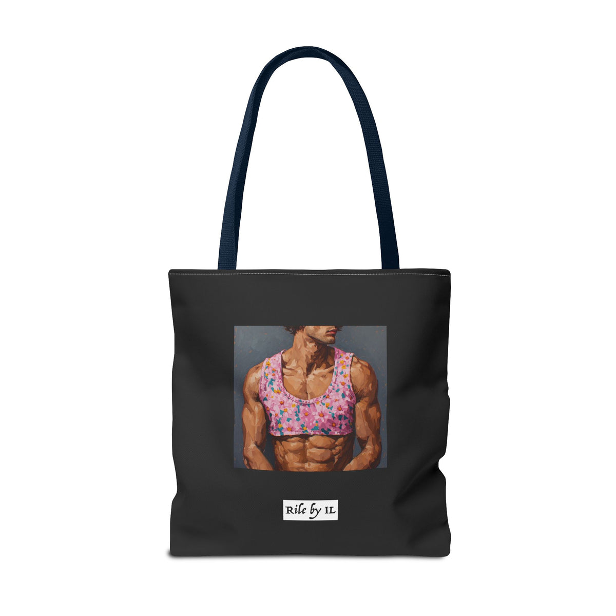 Man In Pink Crop Top Tote Bag