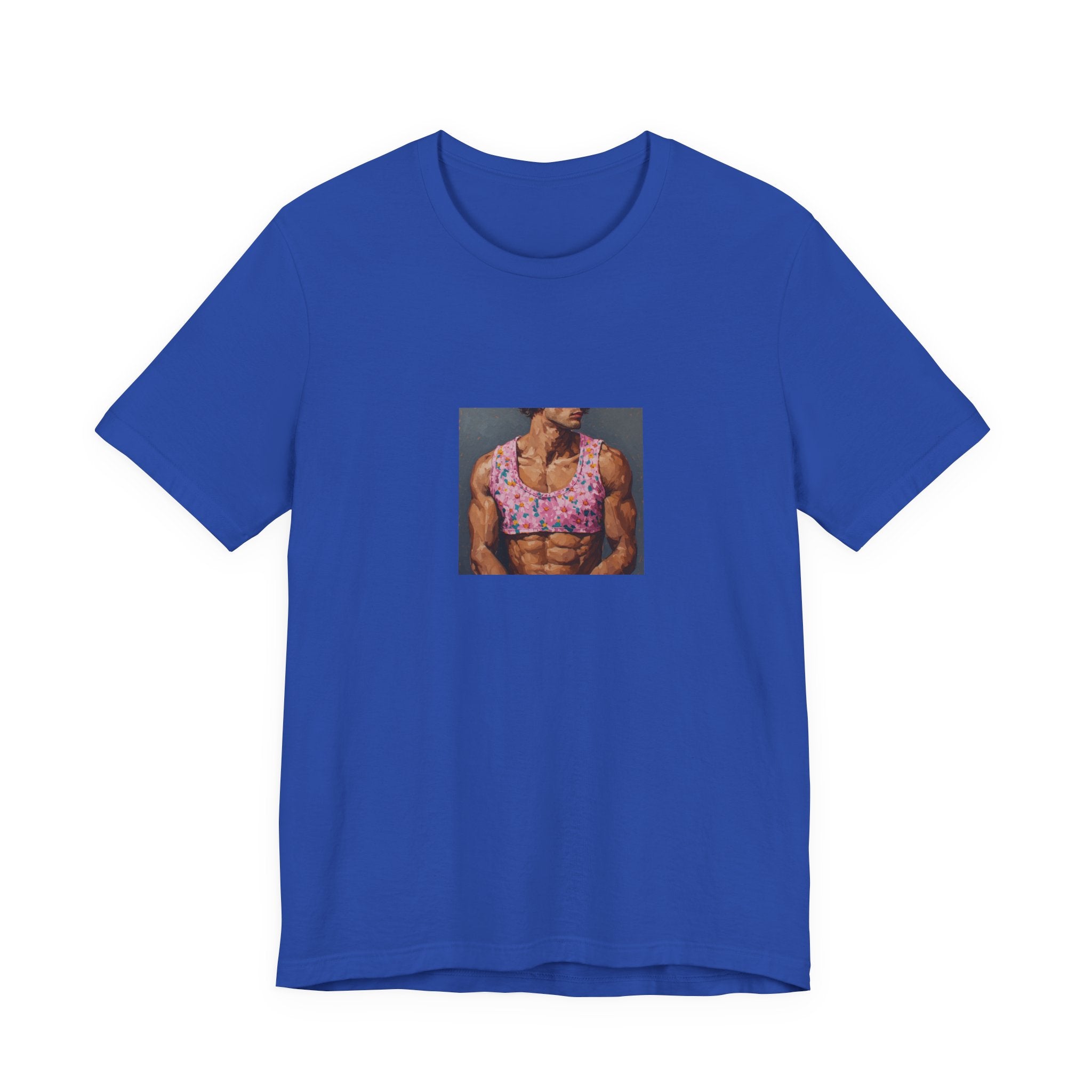 Pink Crop-Top Print T-shirt