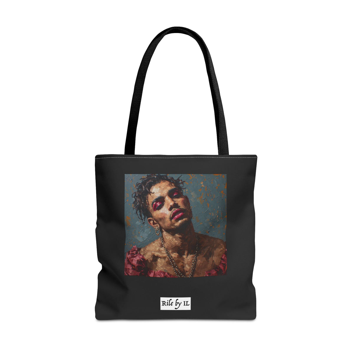 Man w/ Pink Eyeshadow Tote Bag
