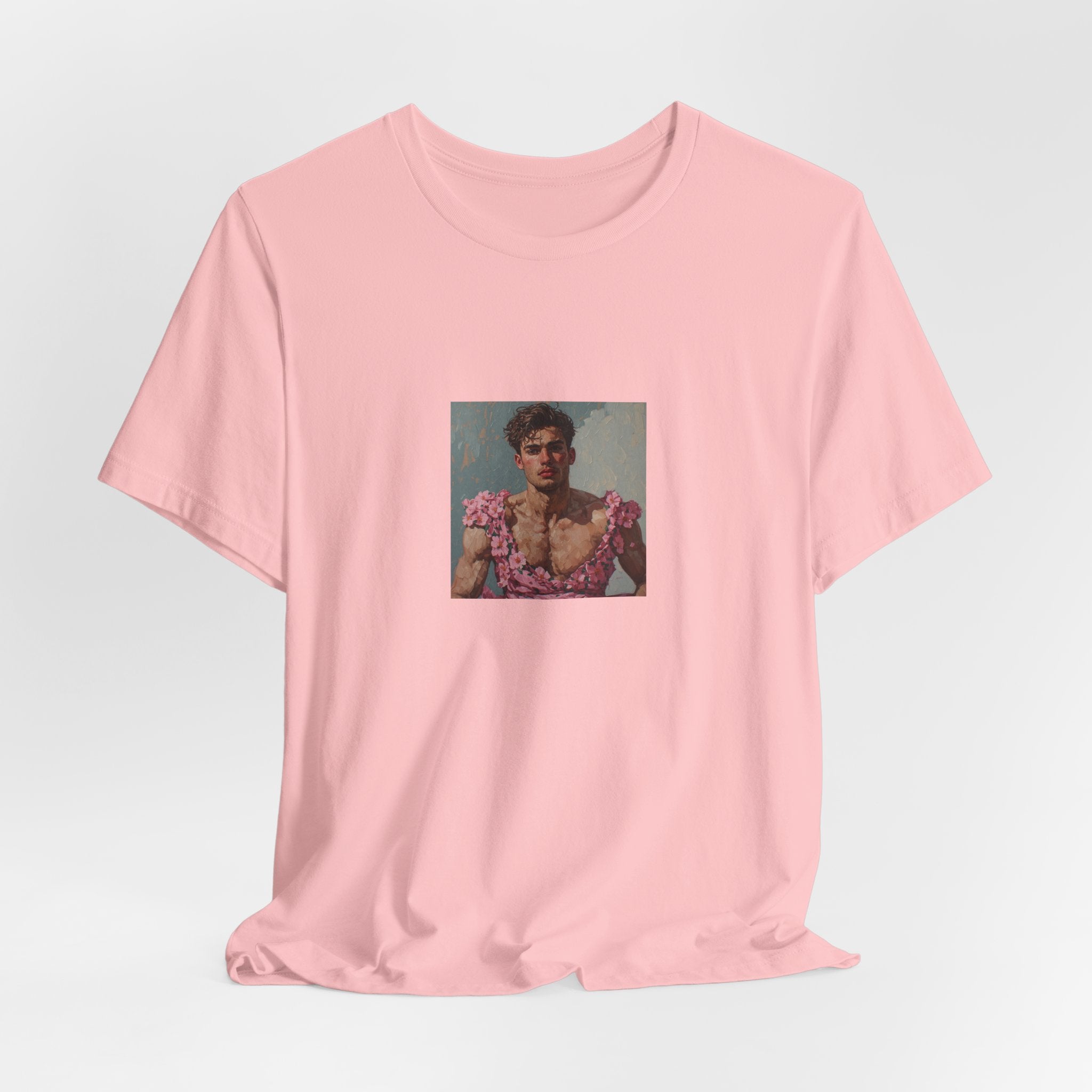 Man In Pink Dress T-shirt