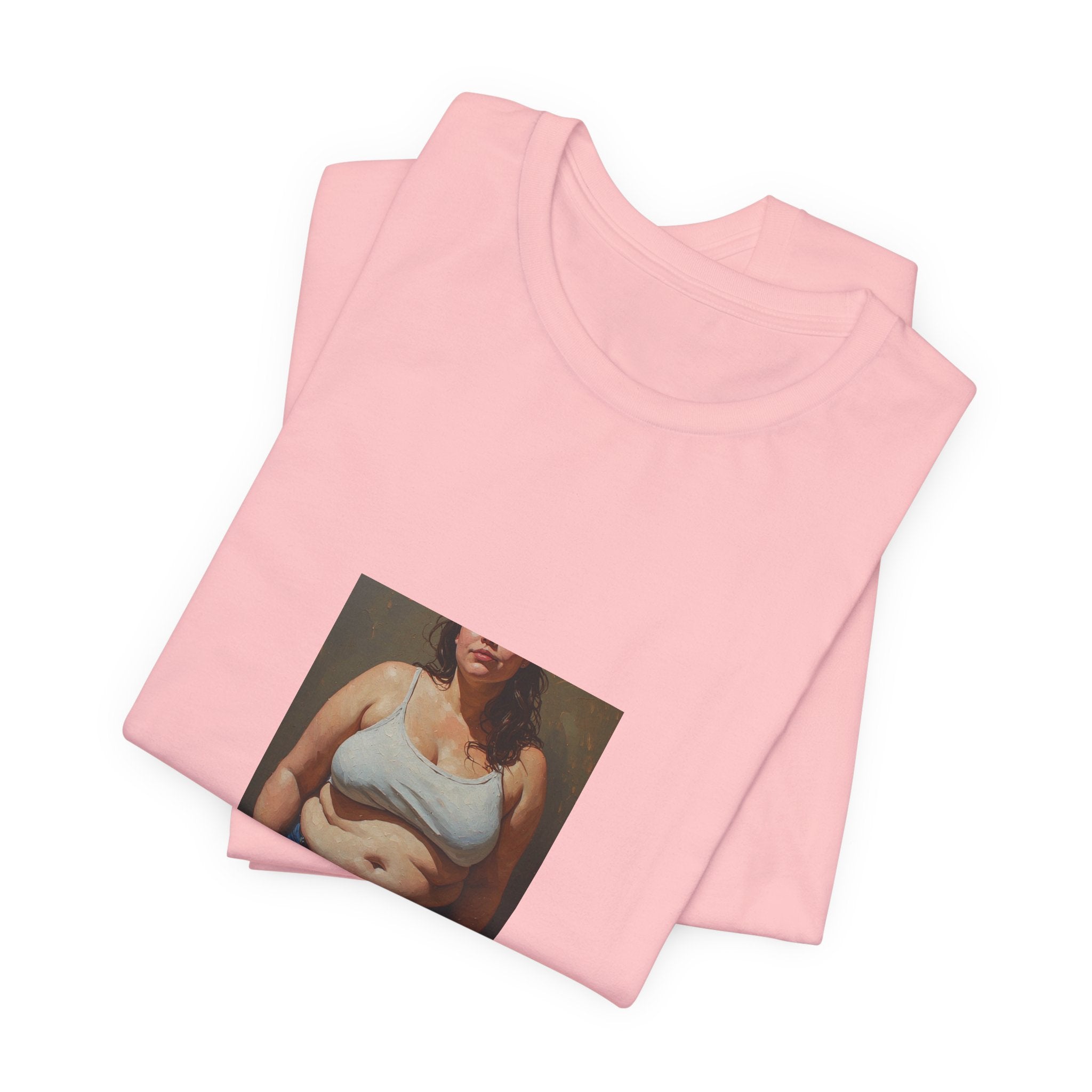 Woman In Jeans T-shirt