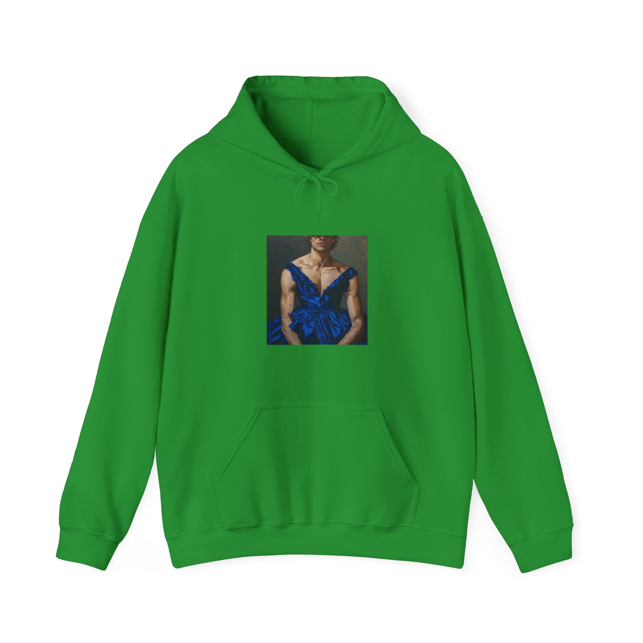 Man In Blue Dress Hoodie