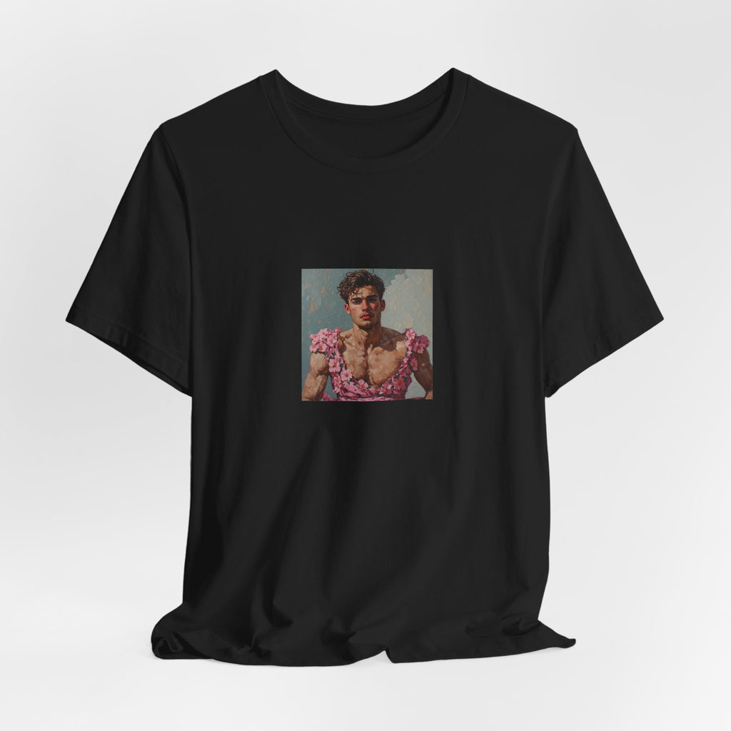 Man In Pink Dress T-shirt