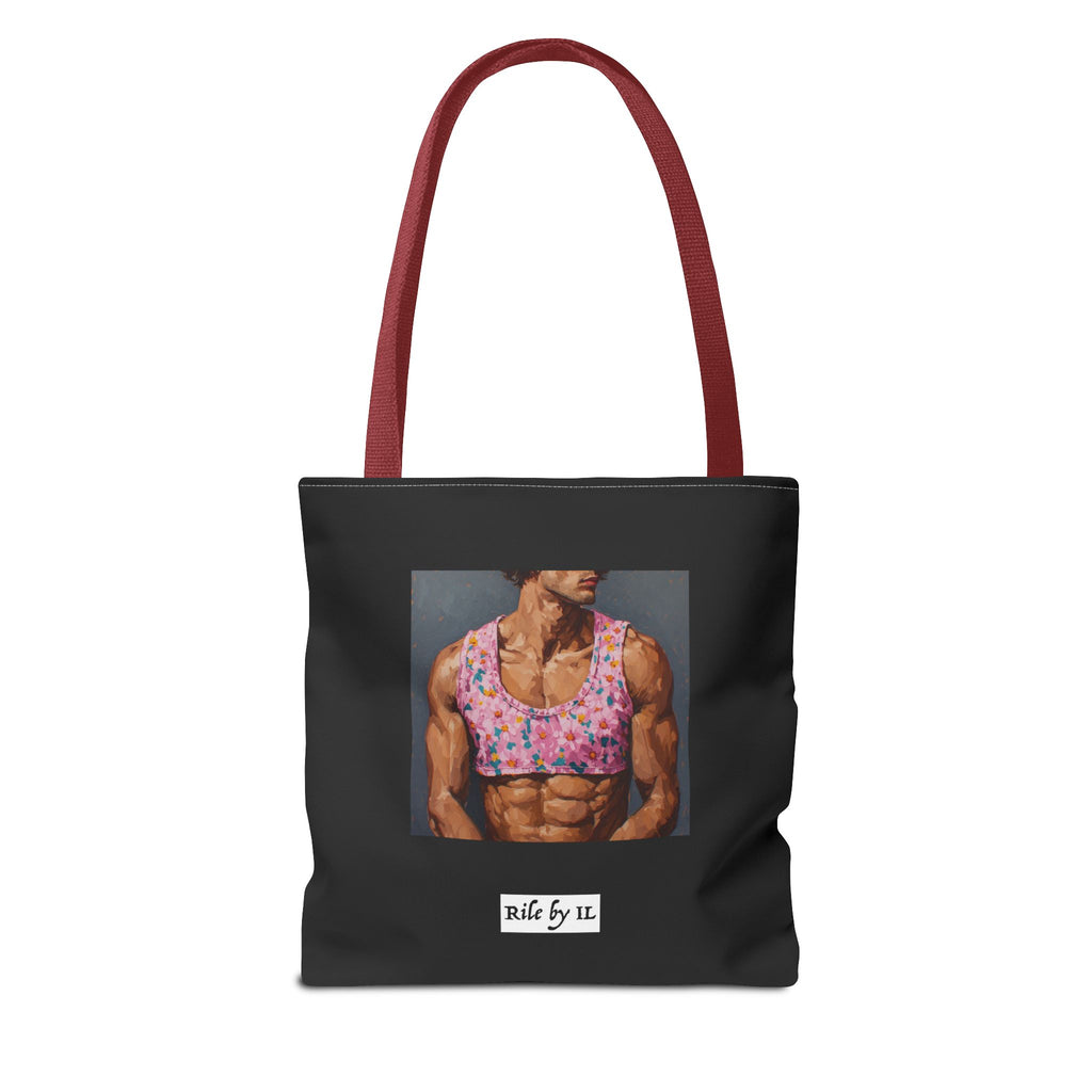 Man In Pink Crop Top Tote Bag