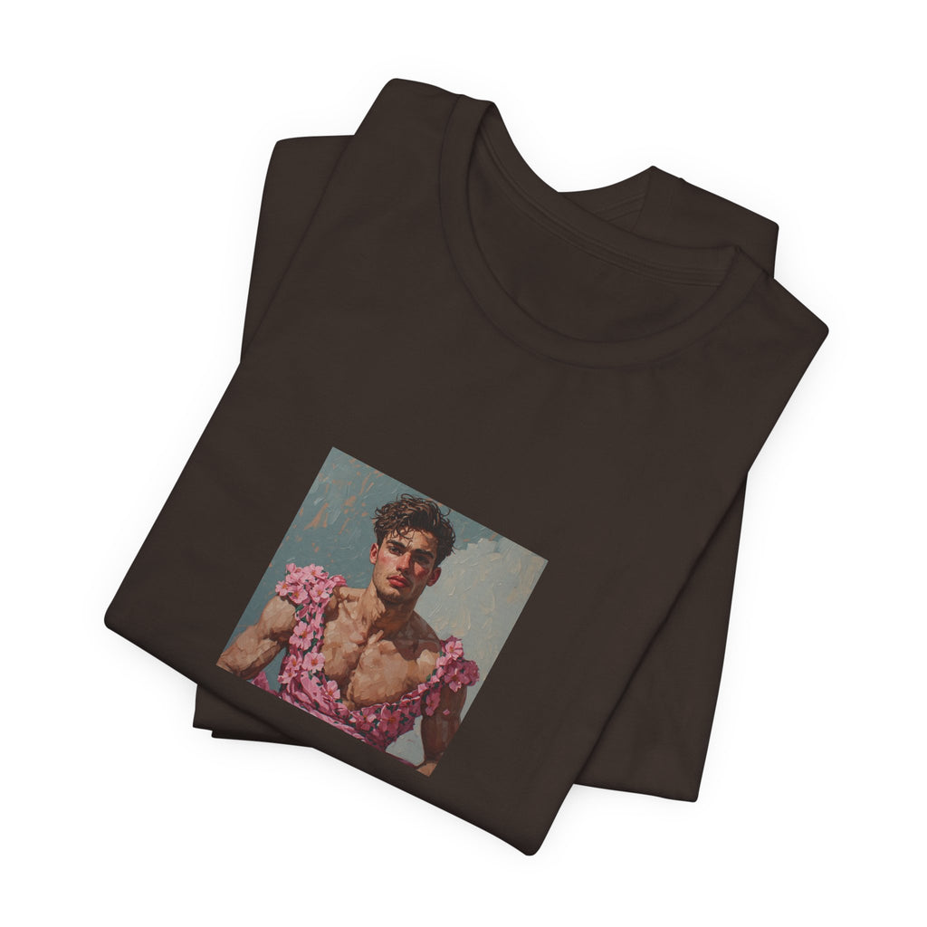 Man In Pink Dress T-shirt