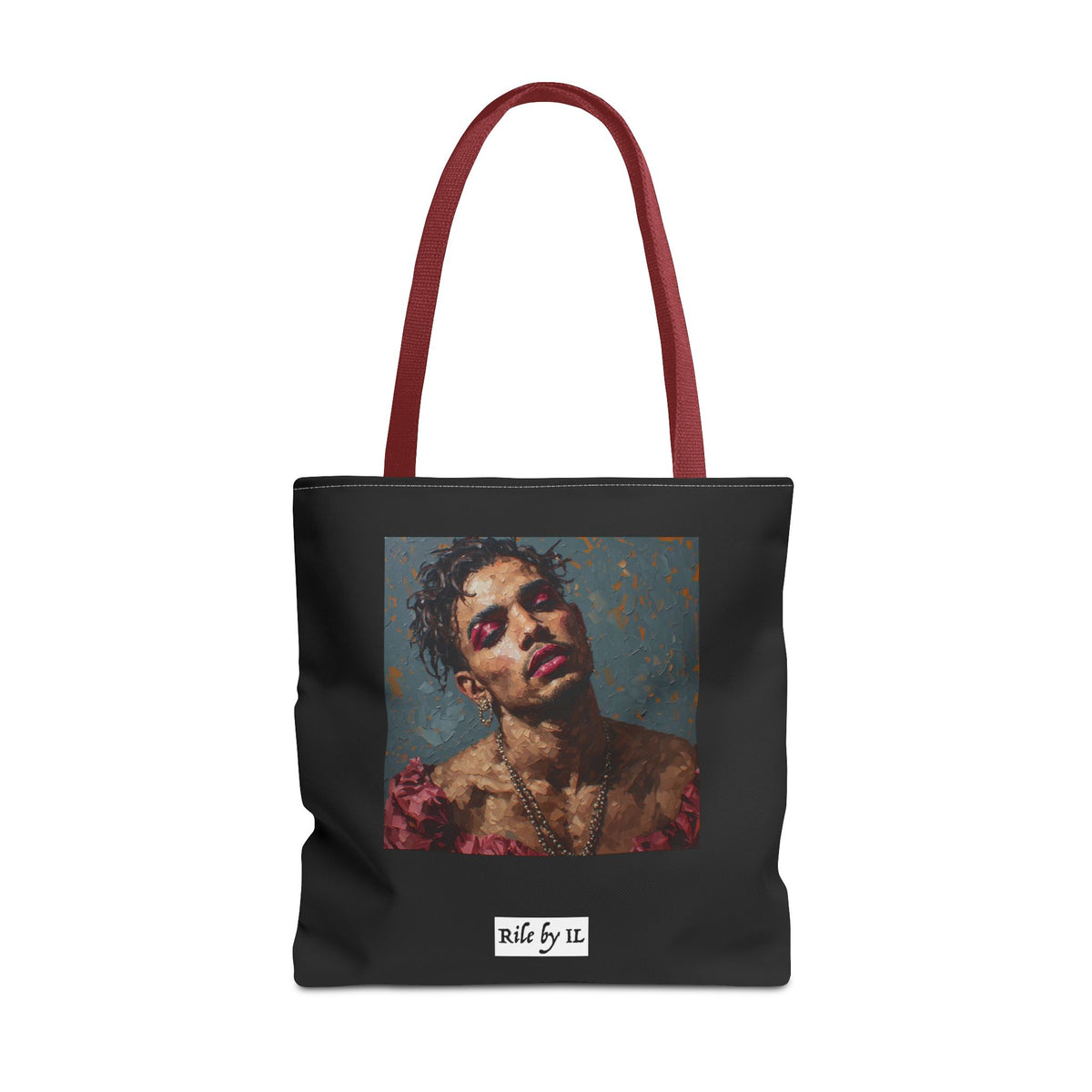 Man w/ Pink Eyeshadow Tote Bag